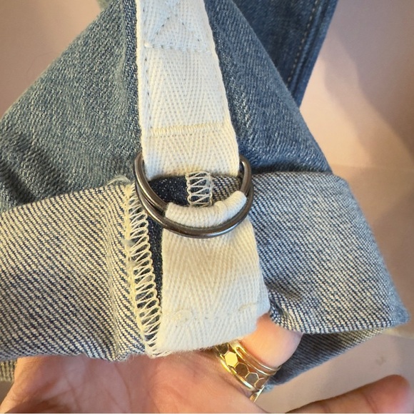 True Religion Starr Cropped Straight Pants Blue Women Size 25 - Picture 5 of 10